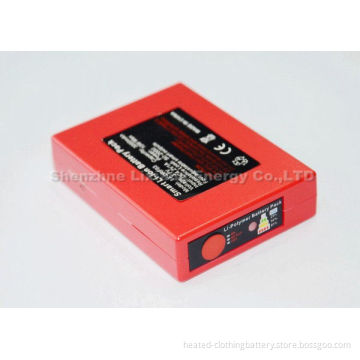 Electric 3.7v 3000mah Battery For Heated Socks , 3-heat Settings And Ce Fcc Rohs Approved